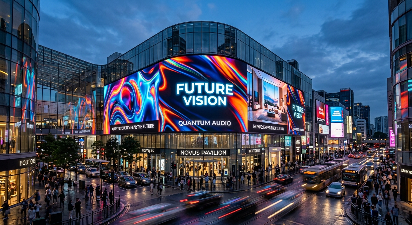 Large Outdoor Active LED Video Display Wall